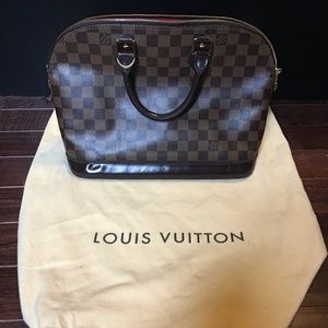 Louis Vuitton Damier Canvas Alma PM Tote Handbag